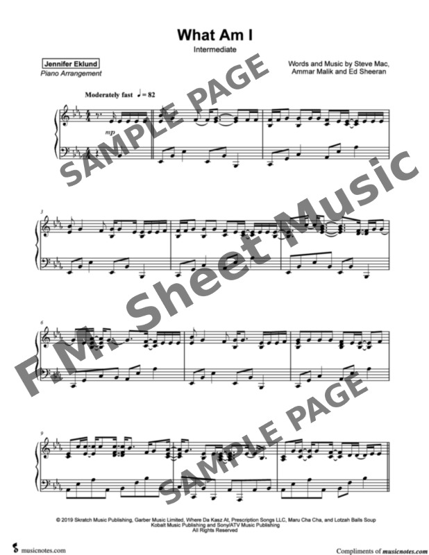 What Am I (Intermediate Piano) By Why Don't We - F.M. Sheet Music - Pop